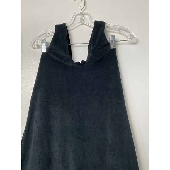 Fabletics Dress Women Island Terry Halter Neck Black Size M - Picture 5 of 13
